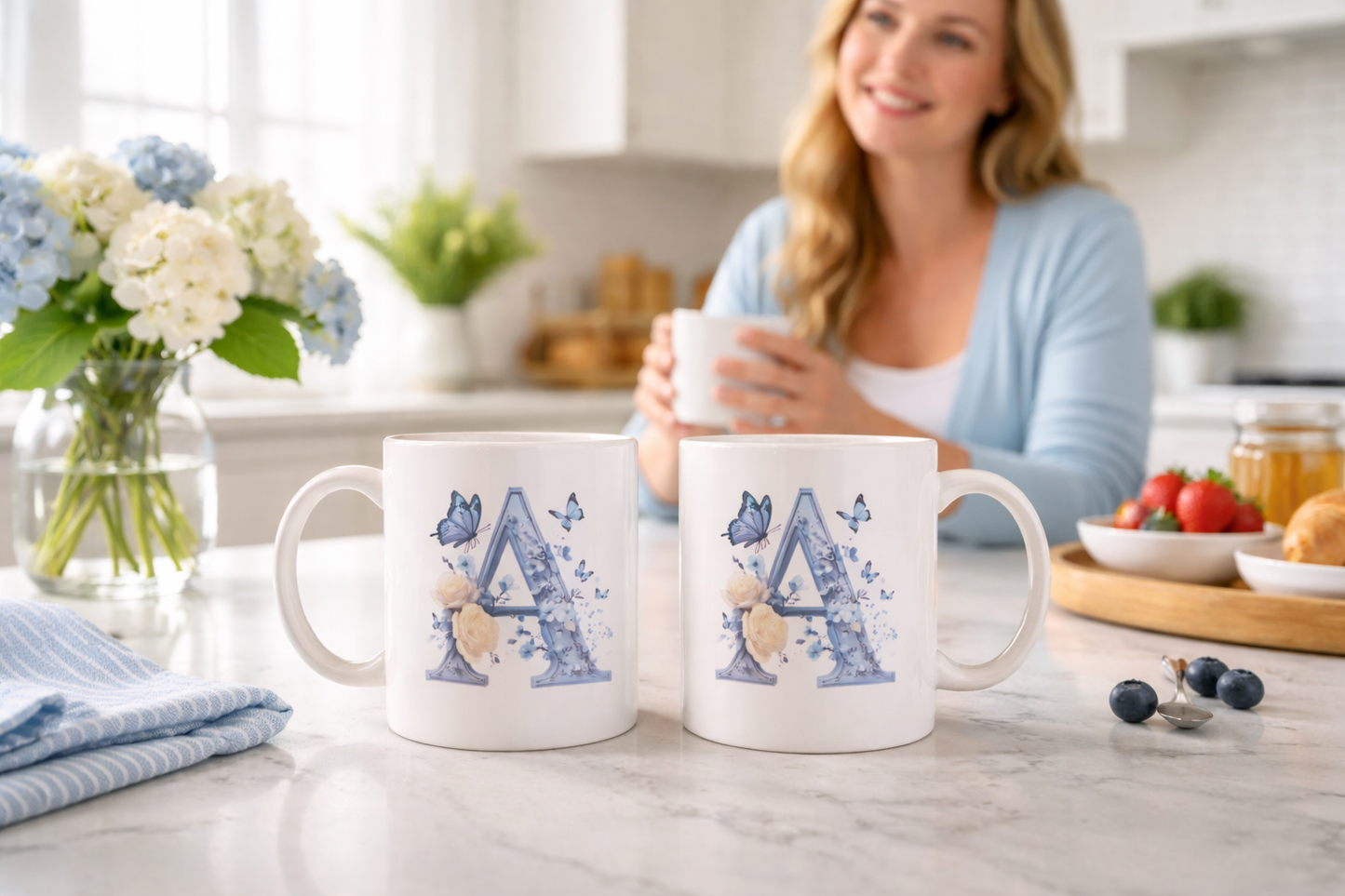 Initialised Butterfly Mug