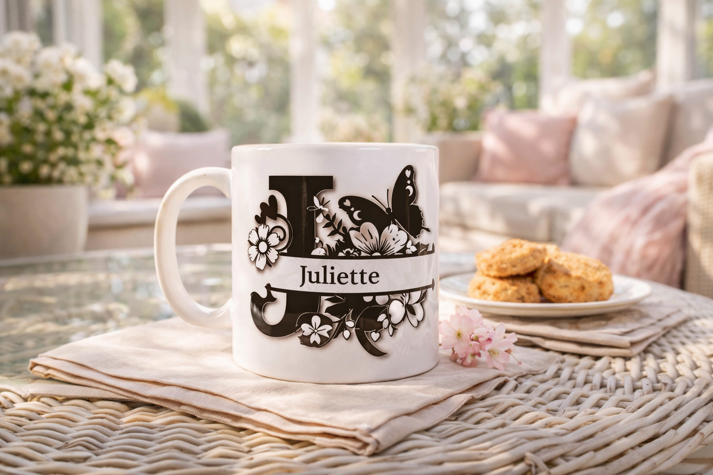 Personalised split Monogram Mug
