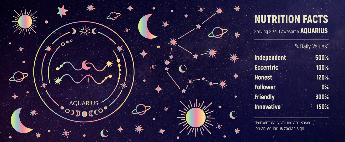 Signs of the Zodiac - Black