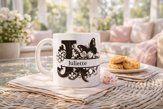 Personalised split Monogram Mug