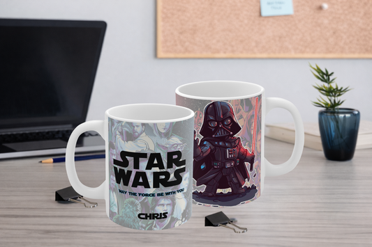 Personalised Star Wars Mug (29 Designs)